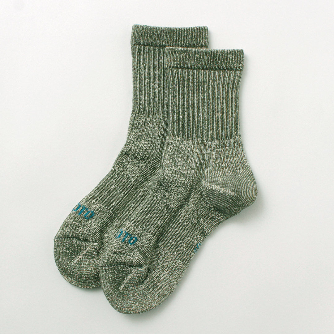 Rototo / Double Face Mini Crew Socks有机棉