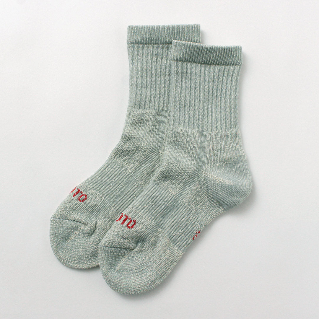 Rototo / Double Face Mini Crew Socks有机棉