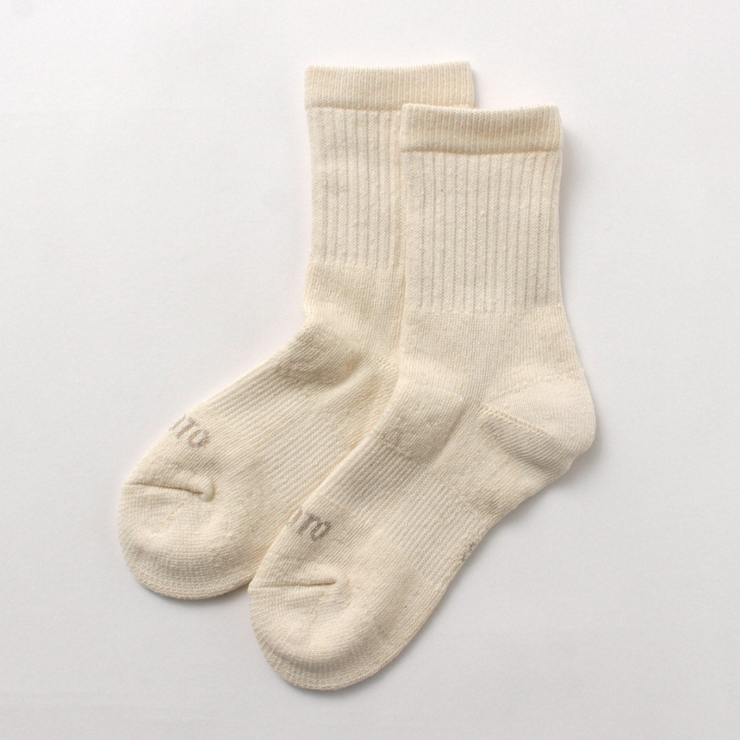 Rototo / Double Face Mini Crew Socks有机棉