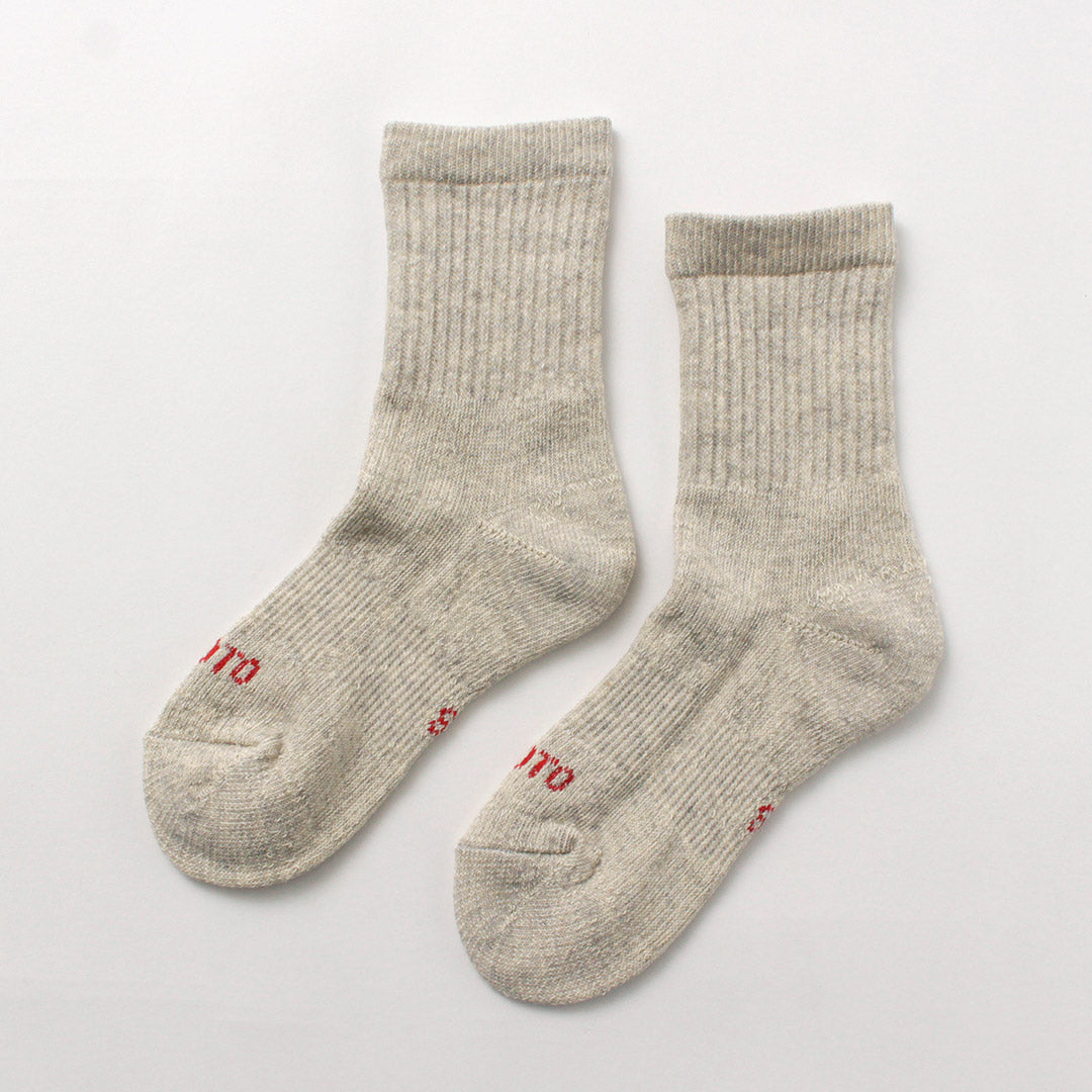 Rototo / Double Face Mini Crew Socks有机棉