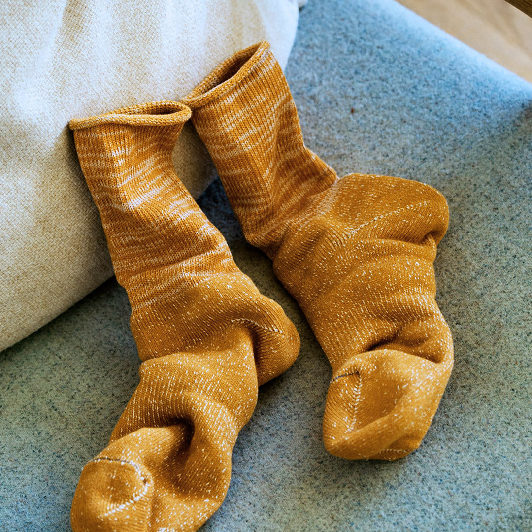 ROTOTO / Japanese Paper Pile Crew Socks