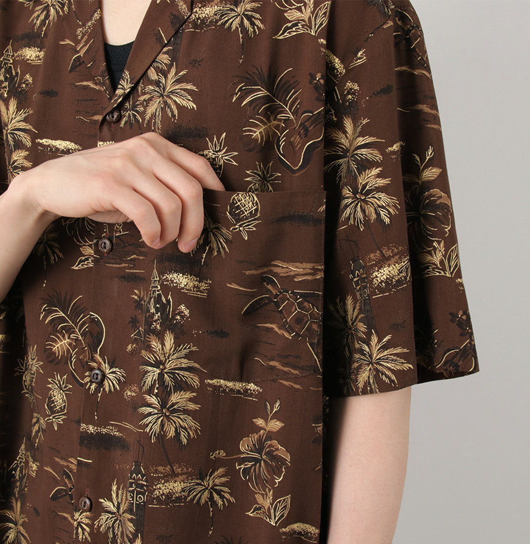TWO PALMS / Golden Vintage Hawaiian Shirt