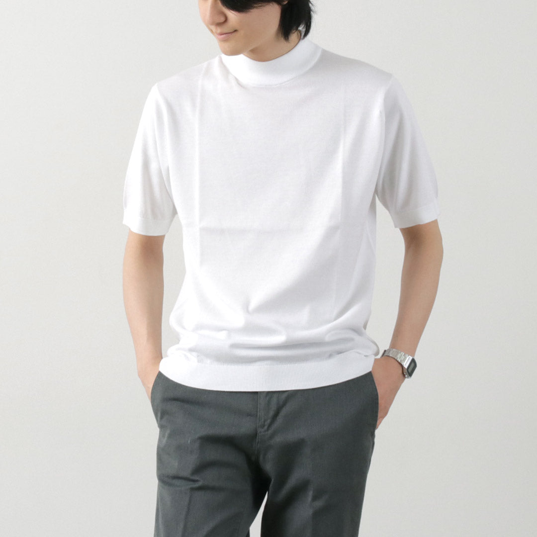 John Smedley / Sea Island Cotton 30量规模拟颈编织