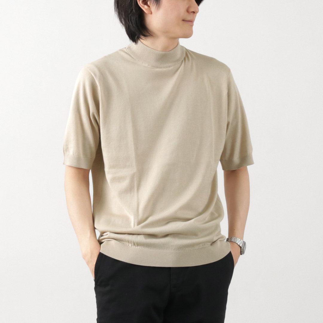 John Smedley / Sea Island Cotton 30量规模拟颈编织