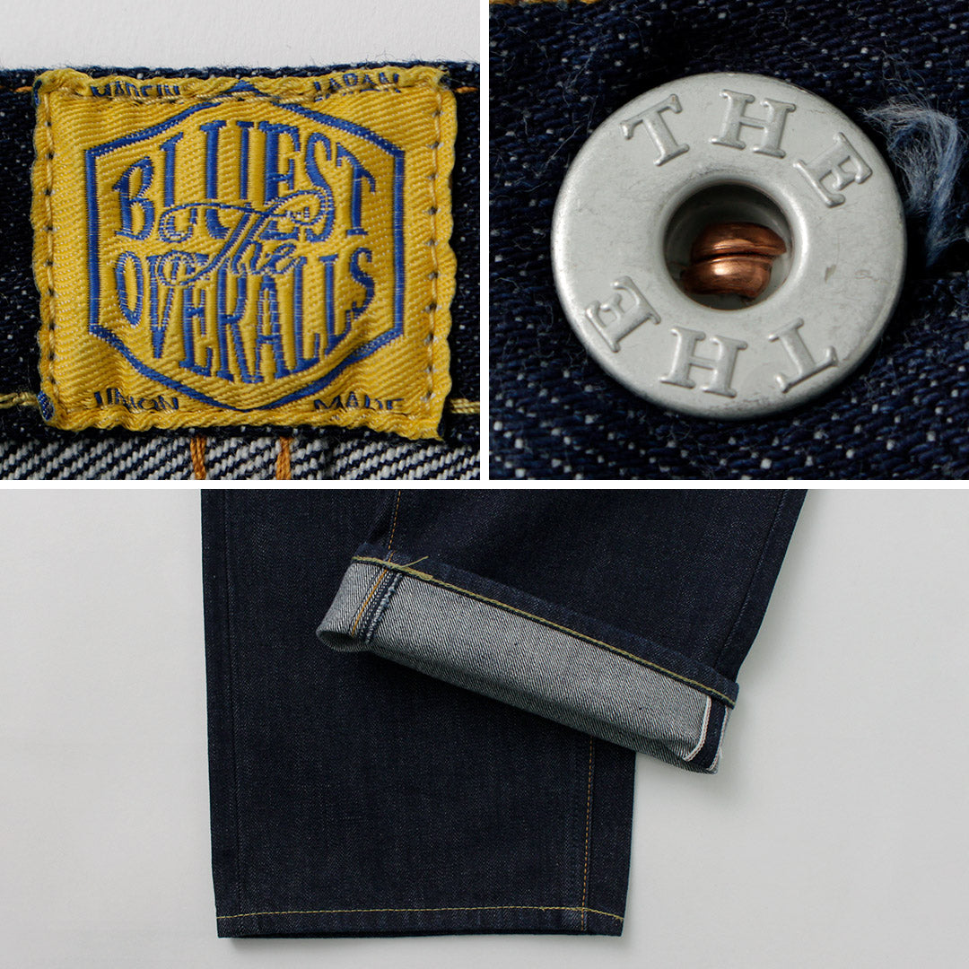 El overol más azul / pantalones de mezclilla de silueta grandes