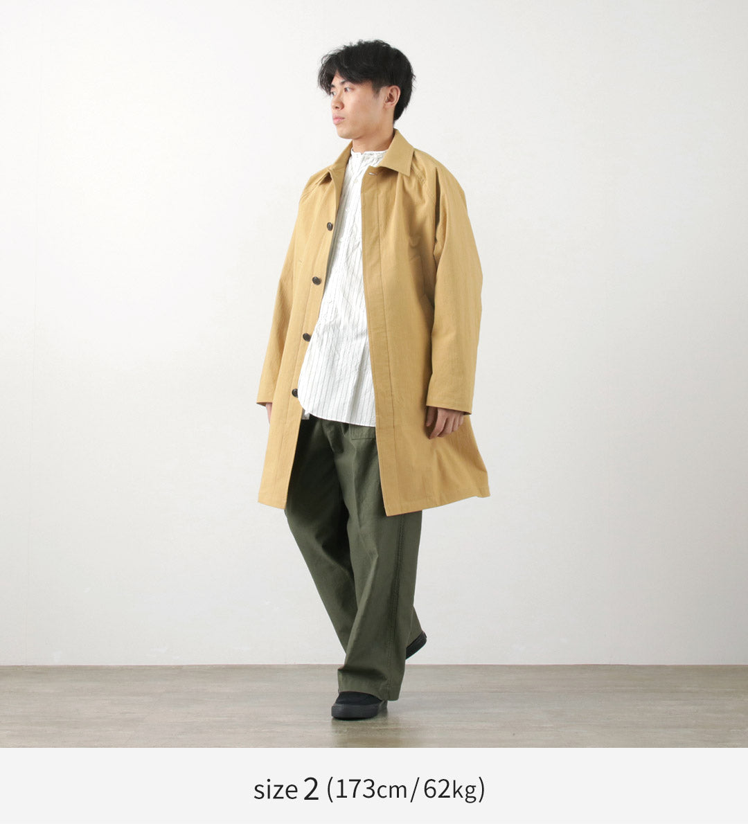 Fujito / Balmacaan Coat Mur Twisted Ox