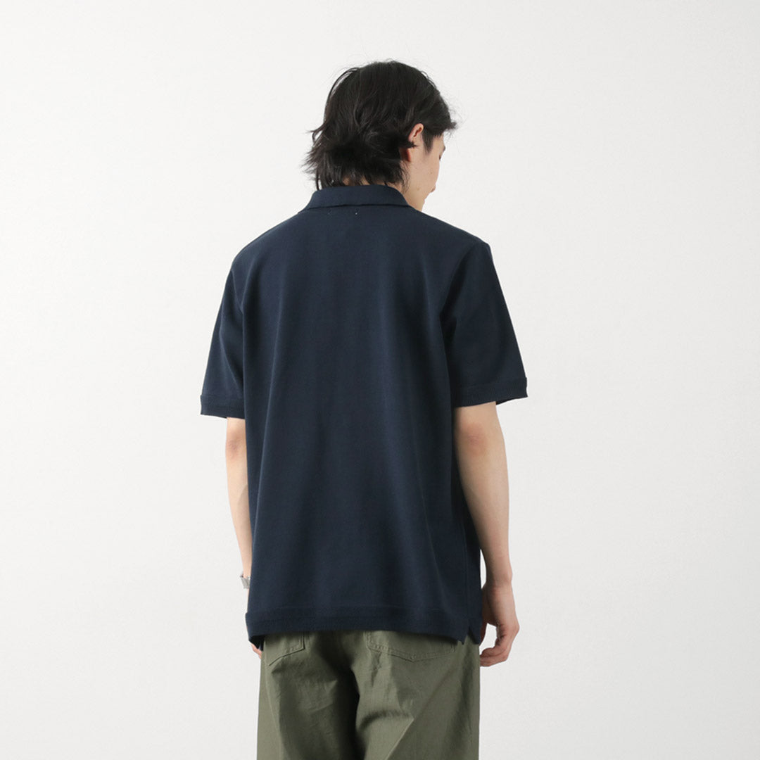 Fujito / Knit Polo Easy Solid Collar