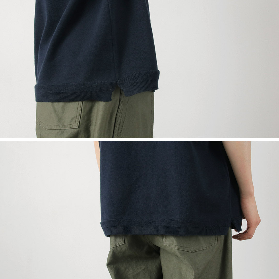 Fujito / Knit Polo Easy Solid Collar