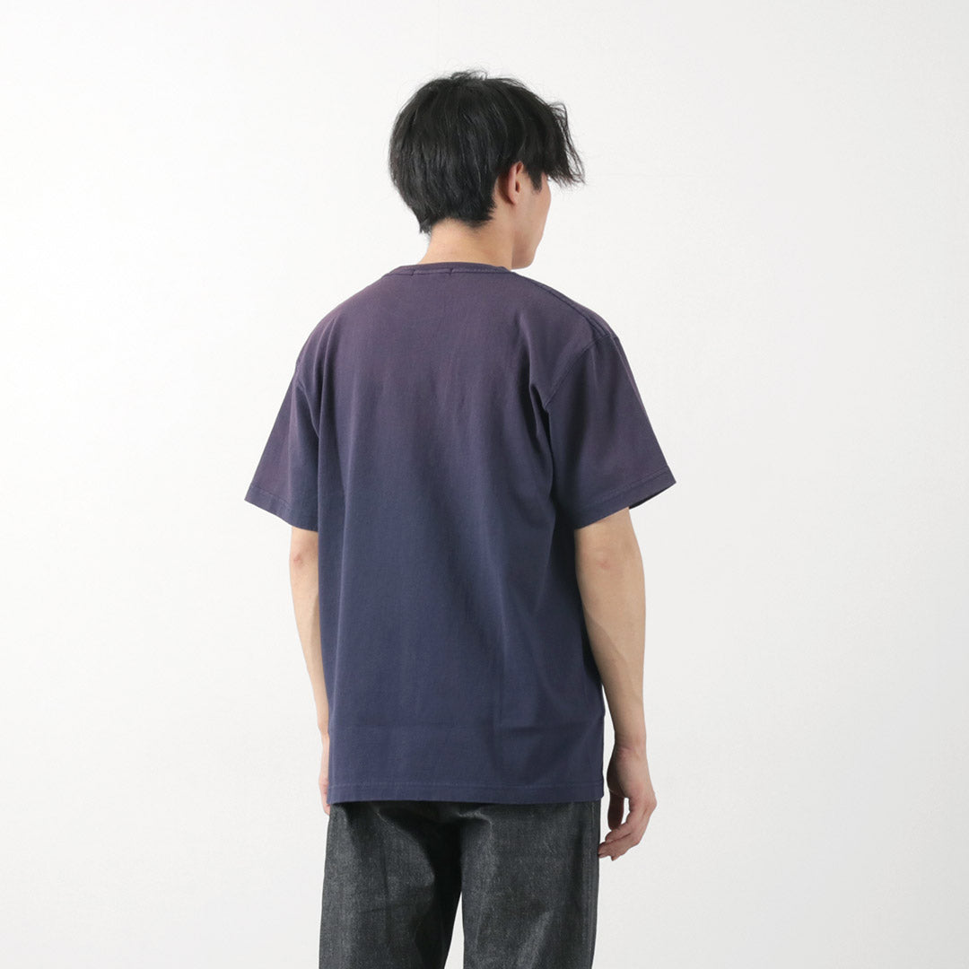 Fujito / Logotipo de impulso de camiseta de manga corta Vintage acabado Vintage