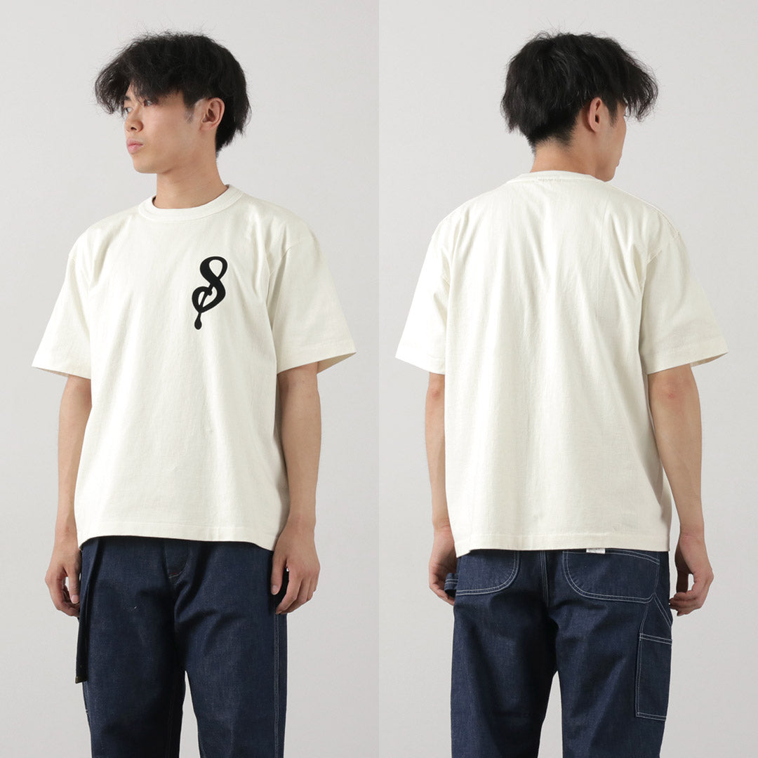 a.g. spalding&兄弟 / 14 /泽西感觉字母短袖T恤S徽标