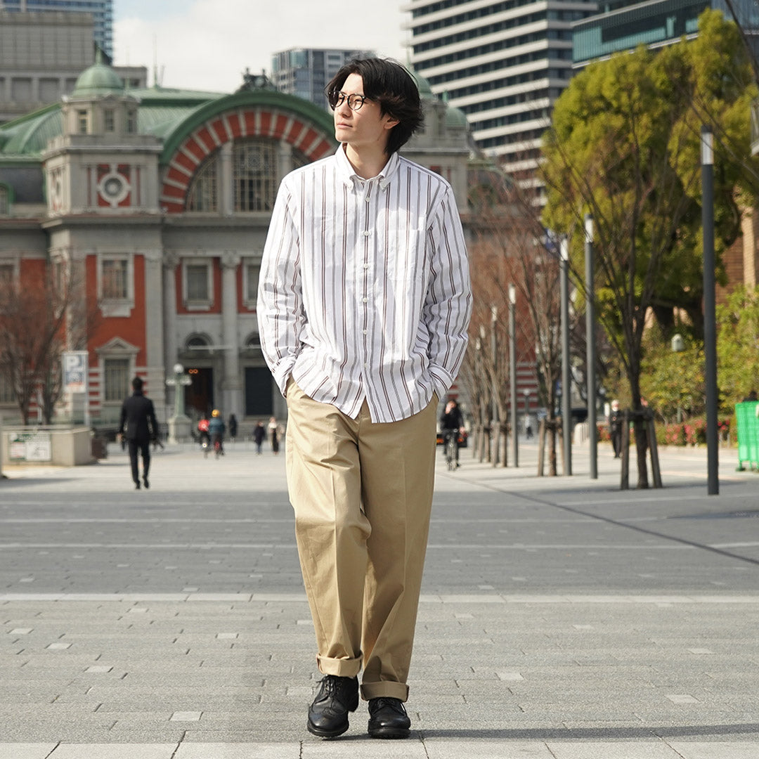 ROCOCO / Random Stripe Button Down Shirt Classic Fit