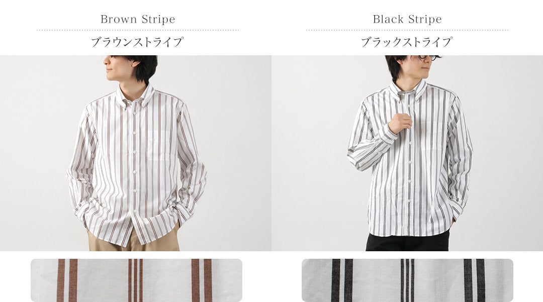 ROCOCO / Random Stripe Button Down Shirt Classic Fit