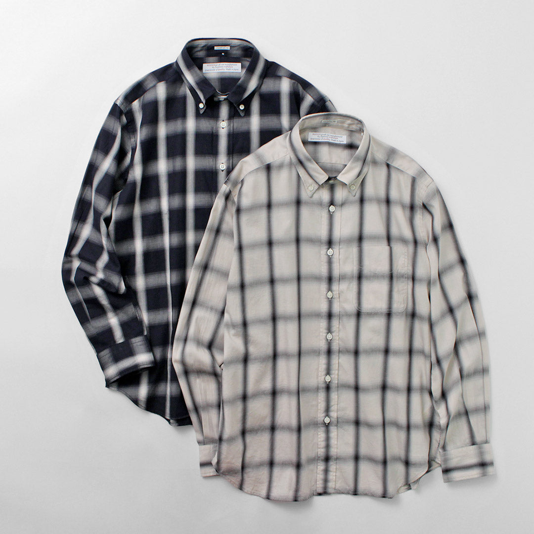 ROCOCO / Ombre Check Button Down Shirt Classic Fit