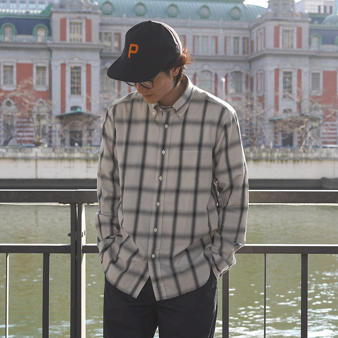 ROCOCO / Ombre Check Button Down Shirt Classic Fit
