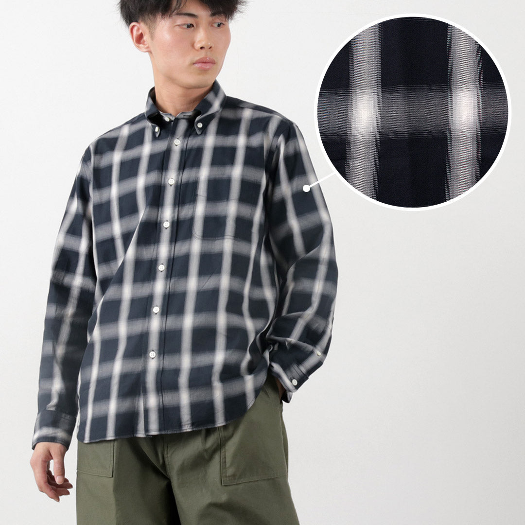 ROCOCO / Ombre Check Button Down Shirt Classic Fit