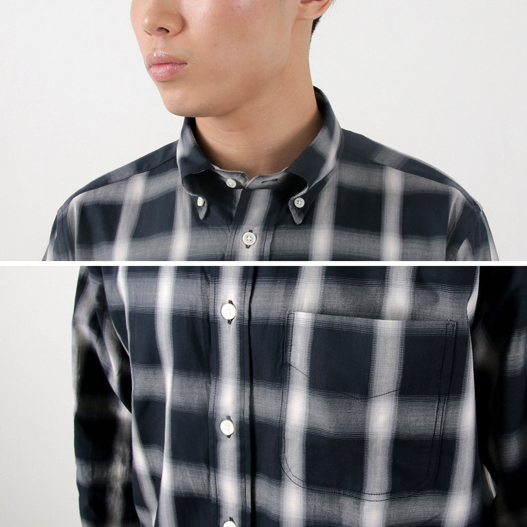 ROCOCO / Ombre Check Button Down Shirt Classic Fit