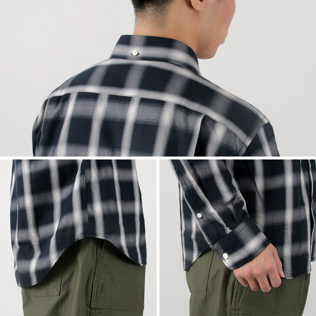 ROCOCO / Ombre Check Button Down Shirt Classic Fit