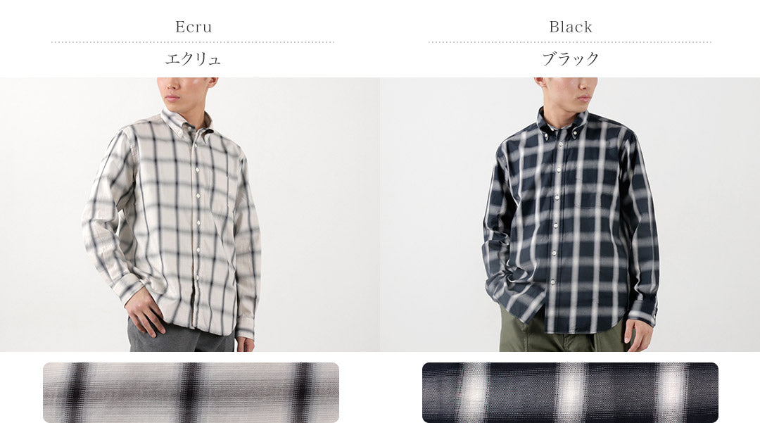 ROCOCO / Ombre Check Button Down Shirt Classic Fit