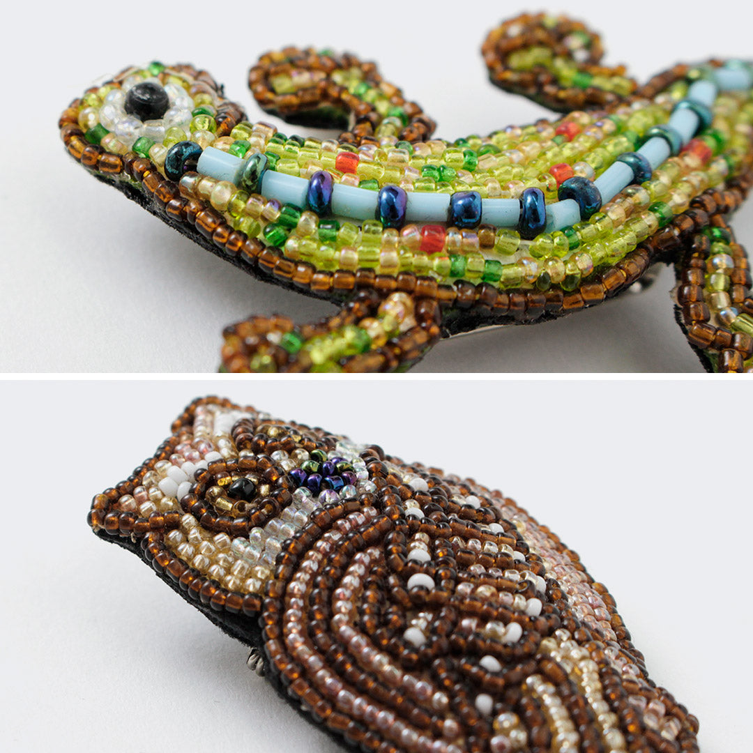 Accessoires perlés / badge d'épingle perle l