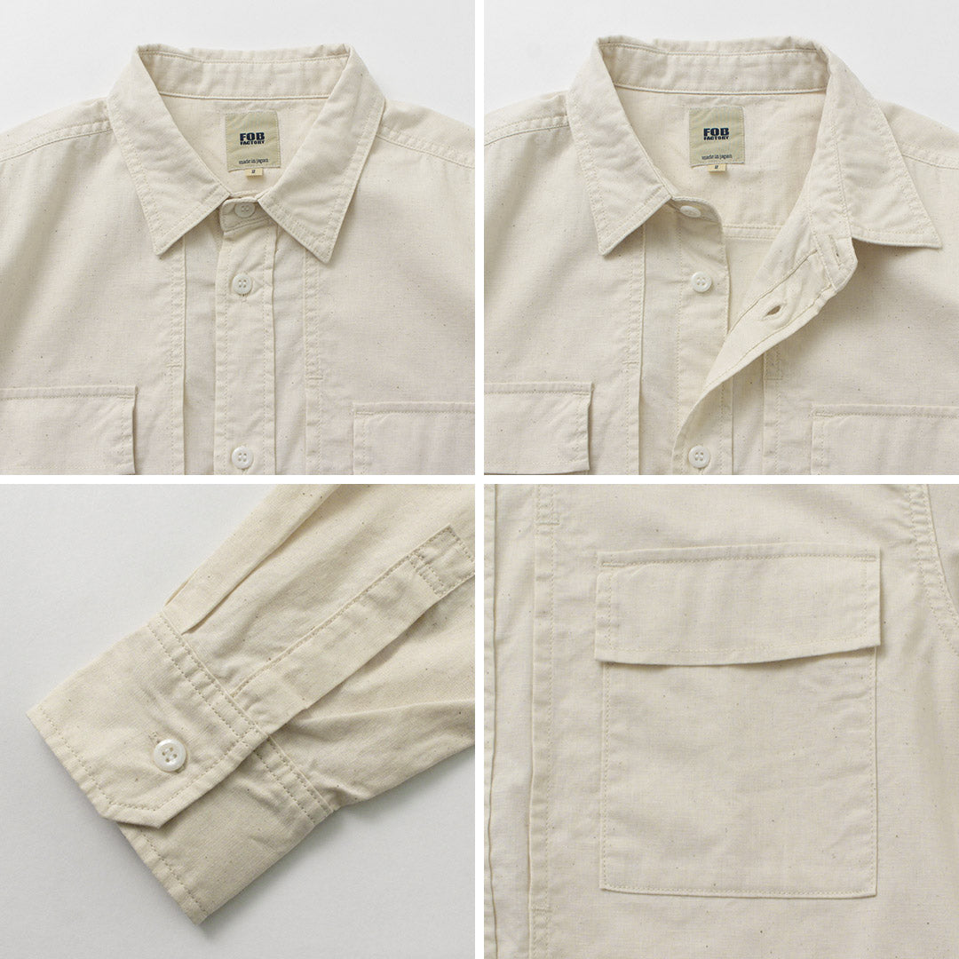 Fob Factory / F3498 Shirt à manches longues