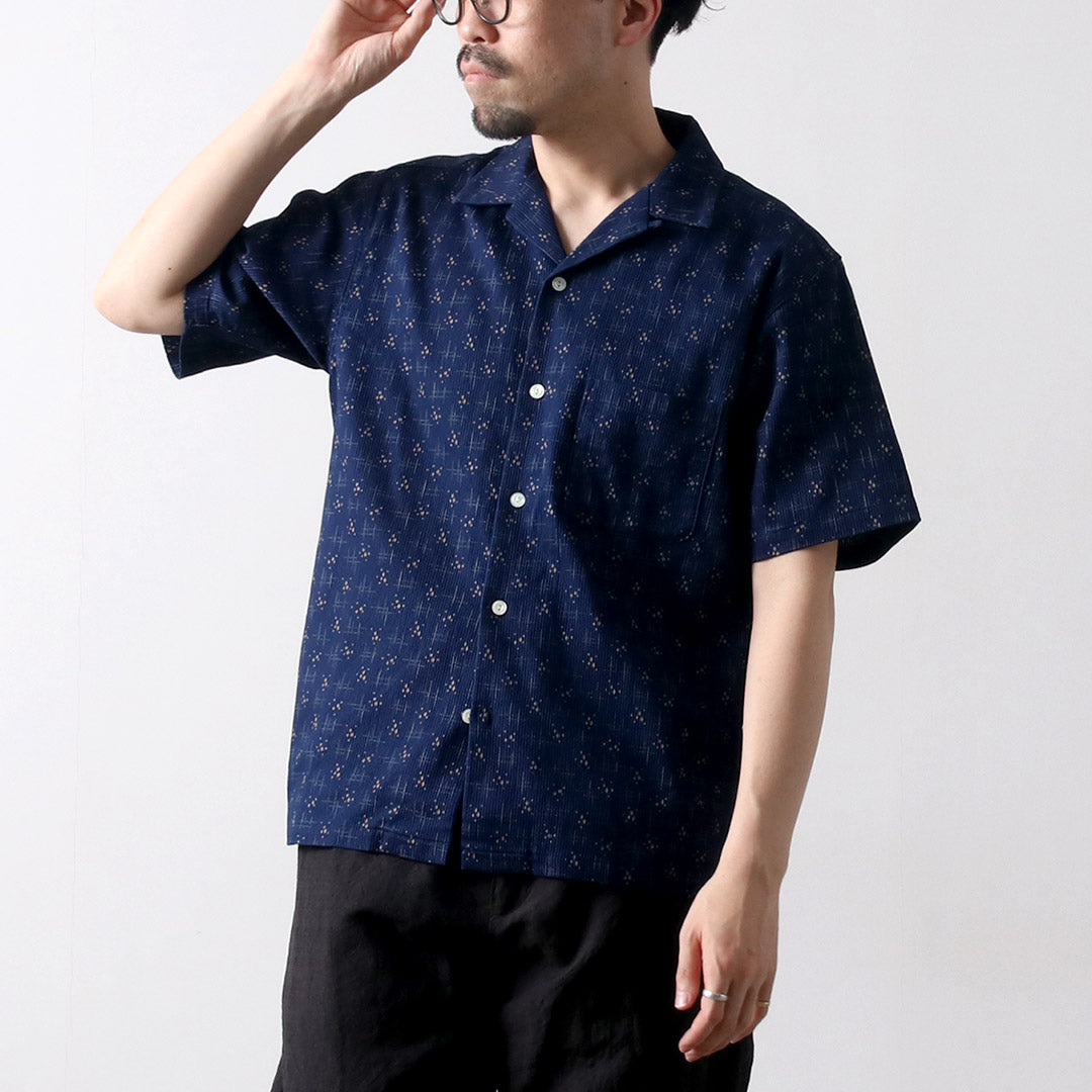 FOB FACTORY / F3500 Indigo Holiday Shirt