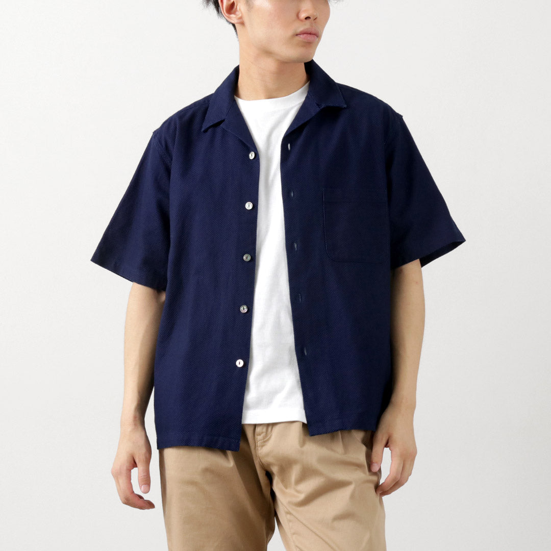 FOB FACTORY / F3500 Indigo Holiday Shirt