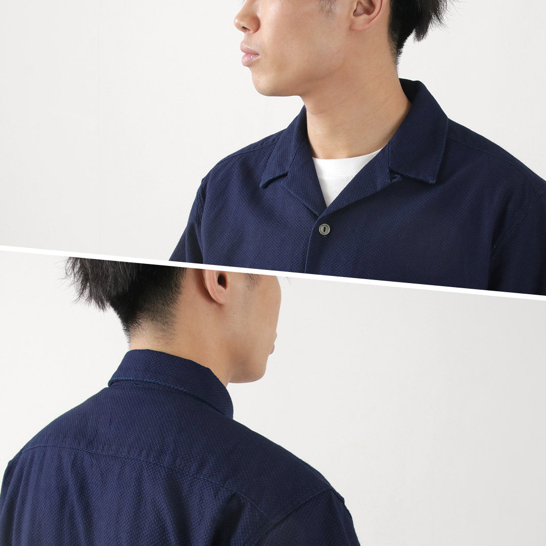 FOB FACTORY / F3500 Indigo Holiday Shirt