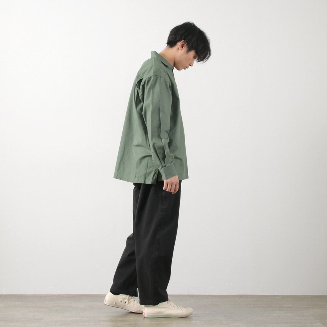 Barns / Cotton Linen Skipper Button funciona conCho Camisa