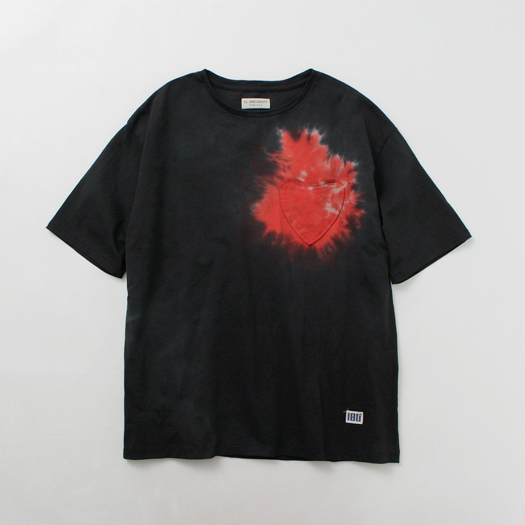 Ill One 80 / Tie Dye Heart Pocket Short Sleeve 티셔츠