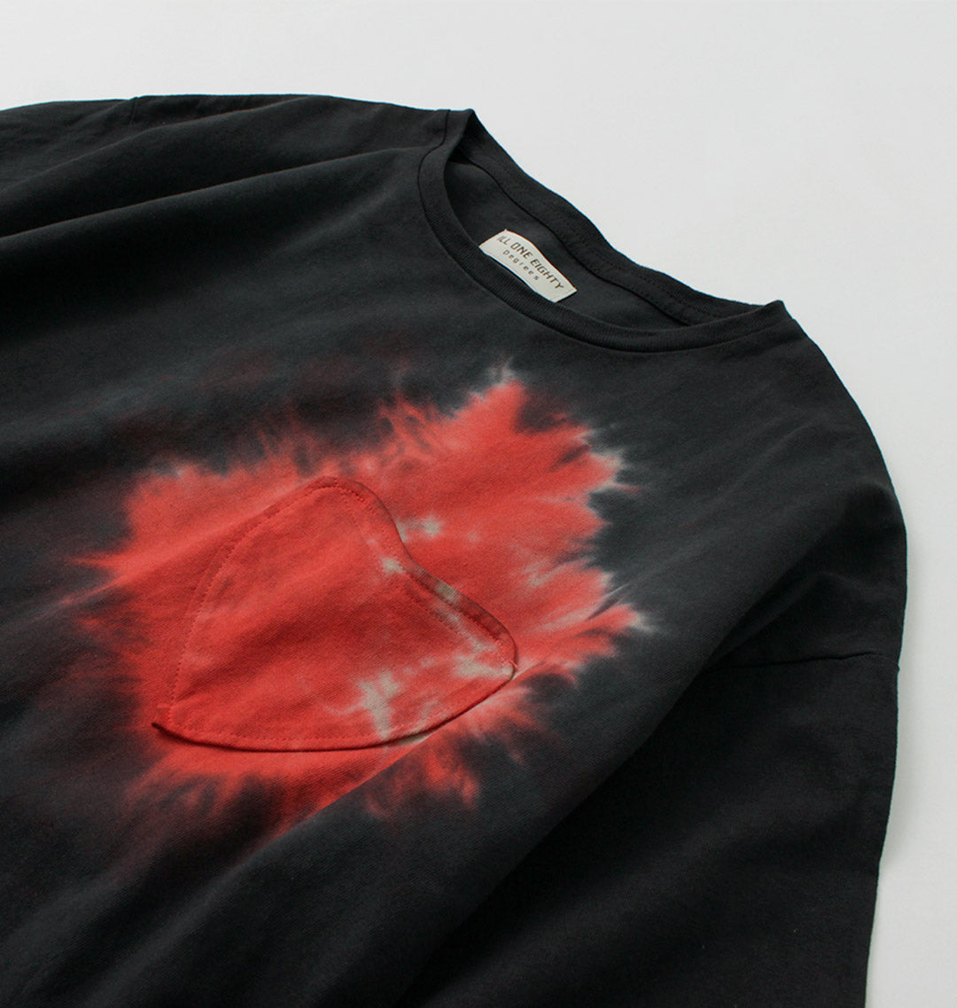 Ill One 80 / Tie Dye Heart Pocket Short Sleeve 티셔츠
