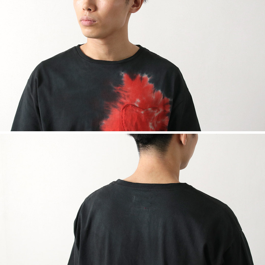 Ill One 80 / Tie Dye Heart Pocket Short Sleeve 티셔츠