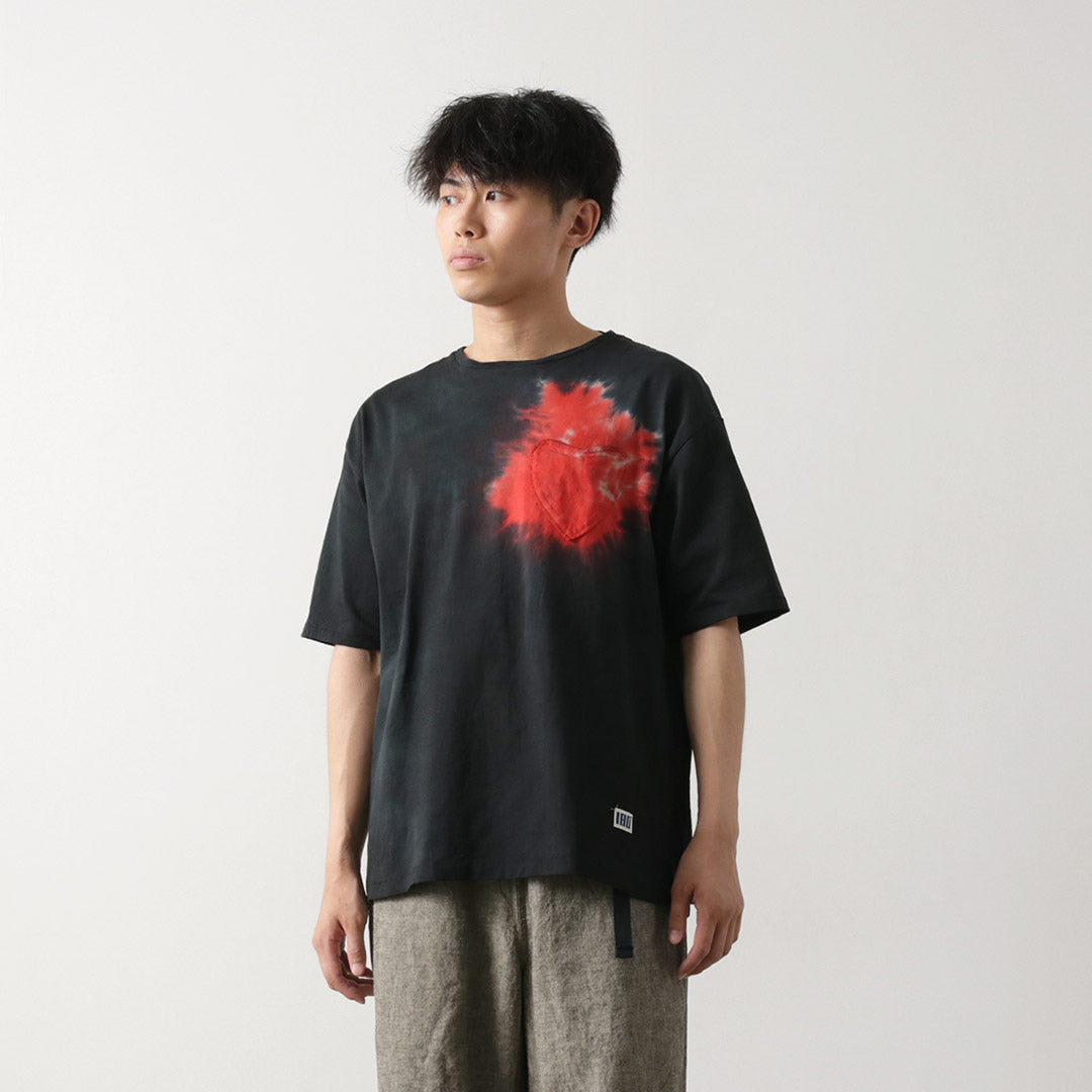 Ill One 80 / Tie Dye Heart Pocket Short Sleeve 티셔츠