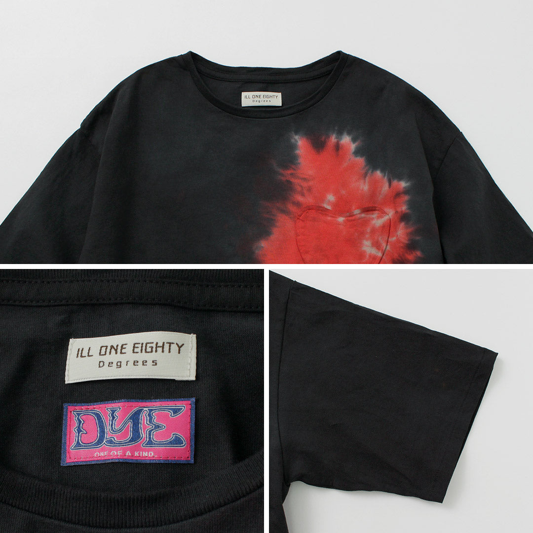 Ill One 80 / Tie Dye Heart Pocket Short Sleeve 티셔츠