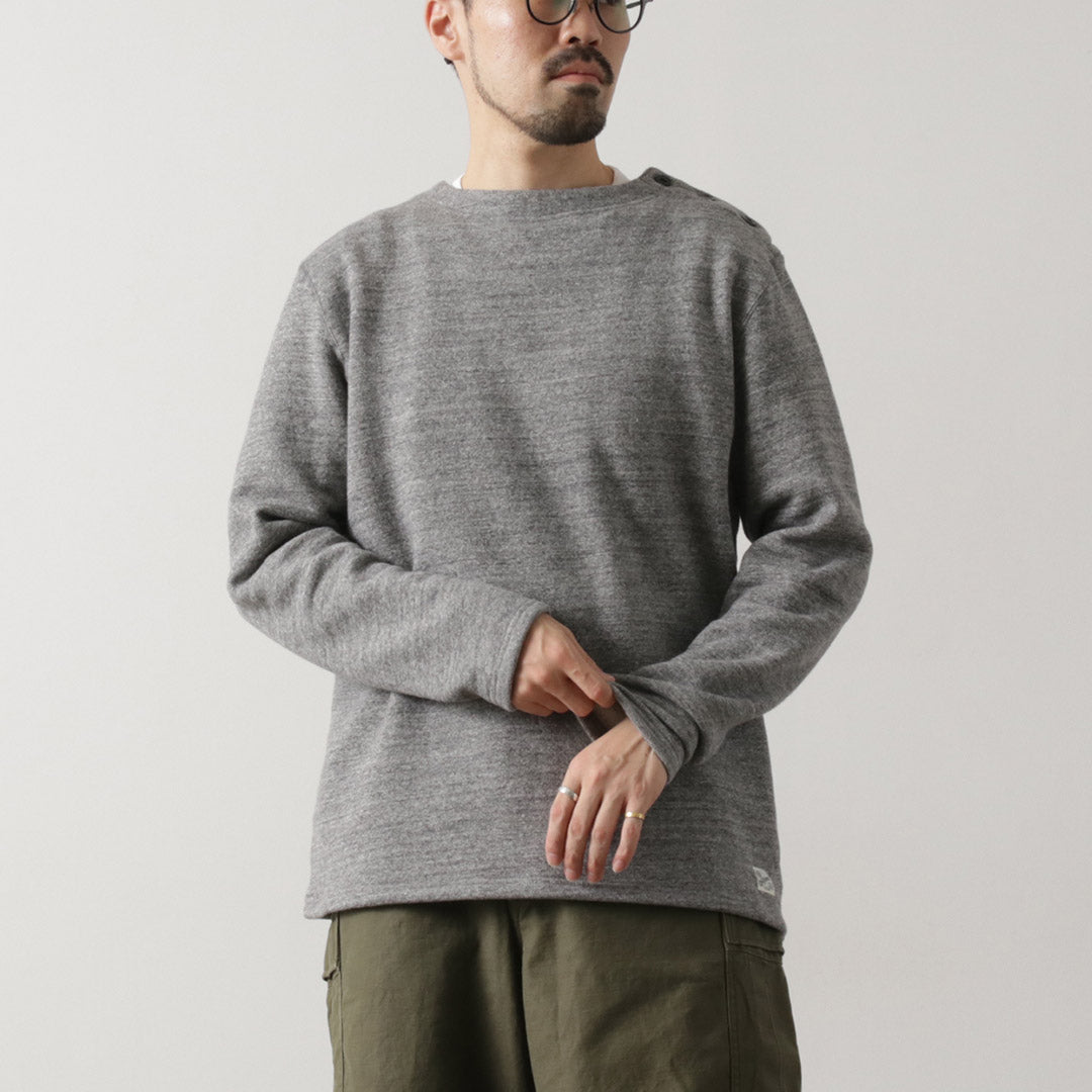Kepani / Raffy拉丝衬里船颈运动衫巴斯克衬衫