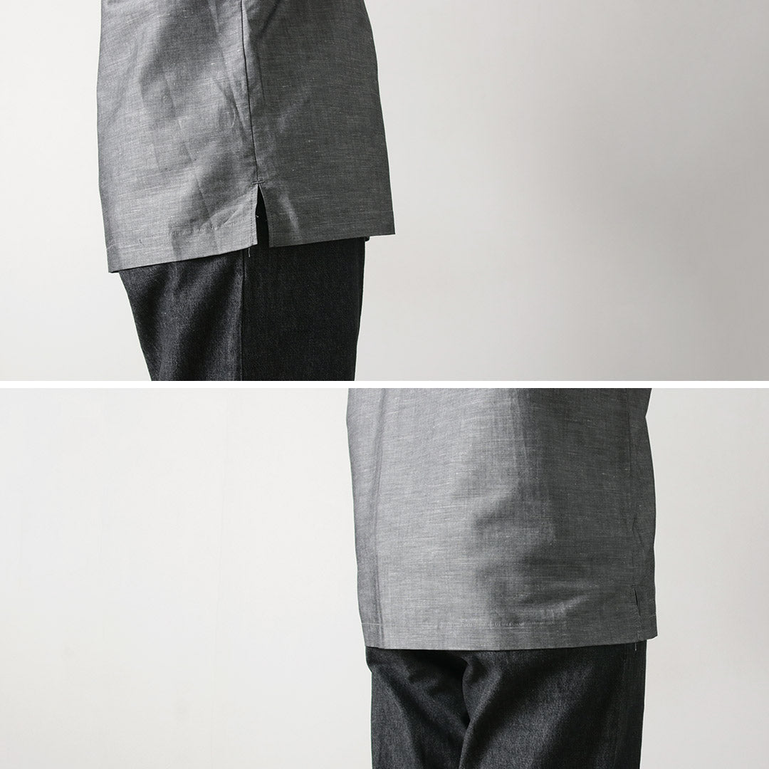 RE MADE IN TOKYO JAPAN / Herdmans Linen Open Collar Shirt