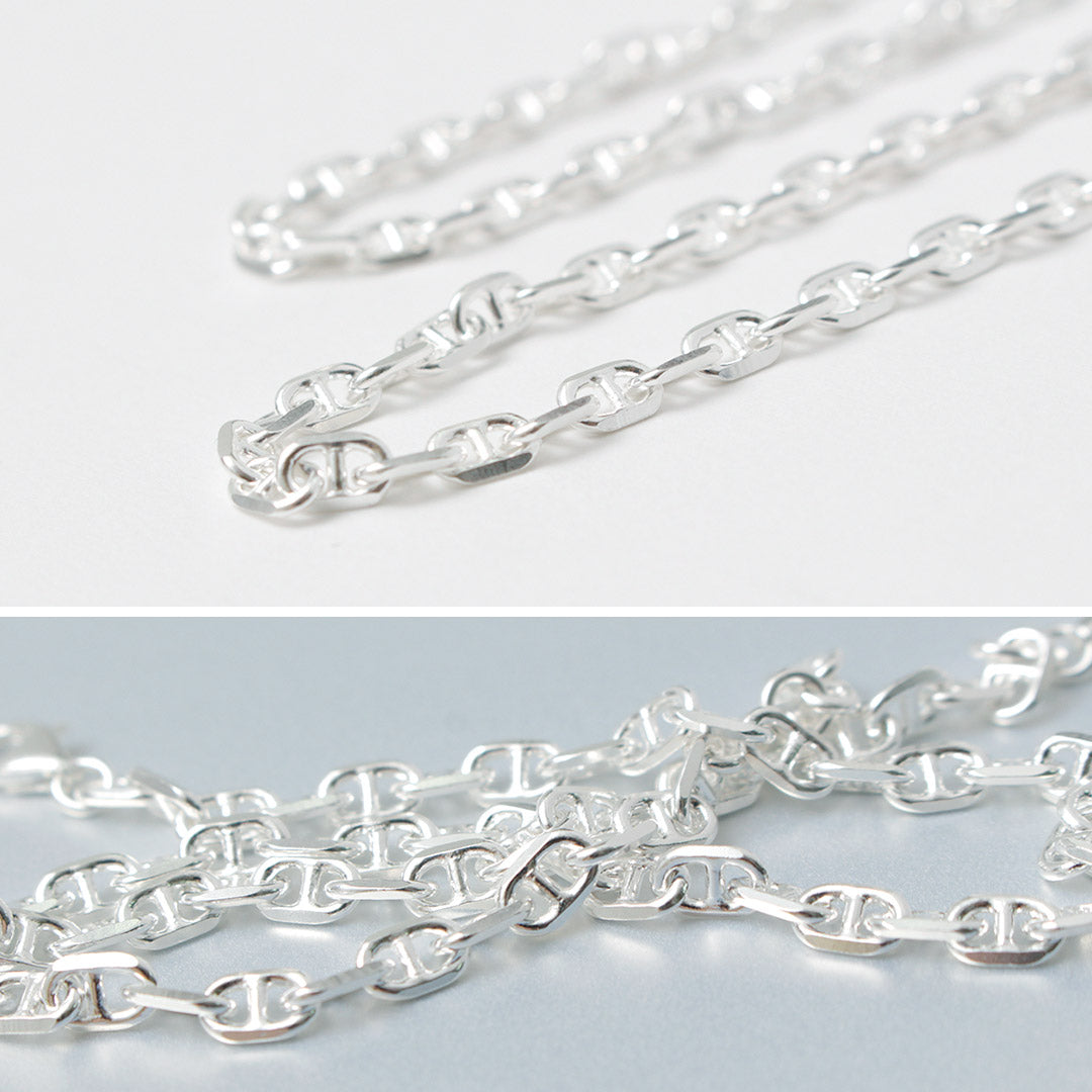 Phadua / bracelet de chaîne d'ancrage semi-solide 925 argent