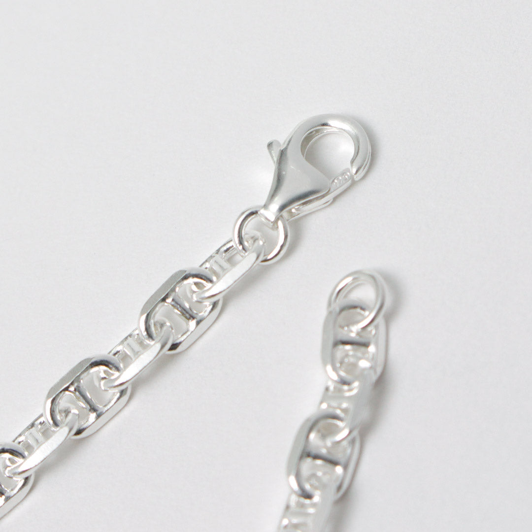 Phadua / bracelet de chaîne d'ancrage semi-solide 925 argent