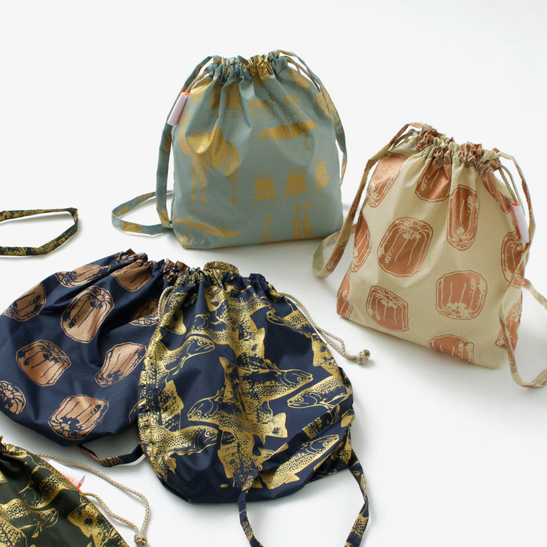 Bolso de hombro con lápiz nylon mikami / estampado