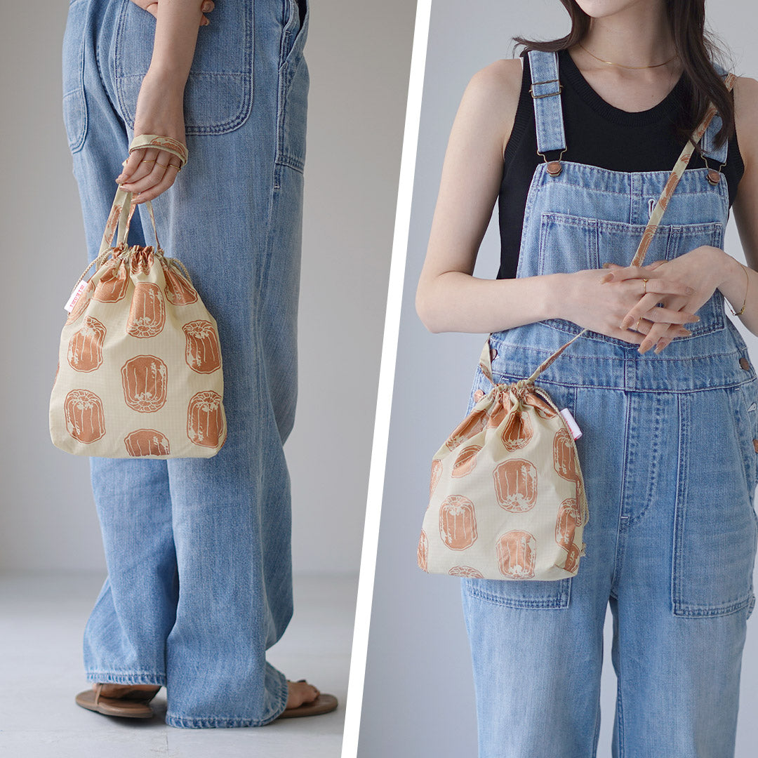 Bolso de hombro con lápiz nylon mikami / estampado