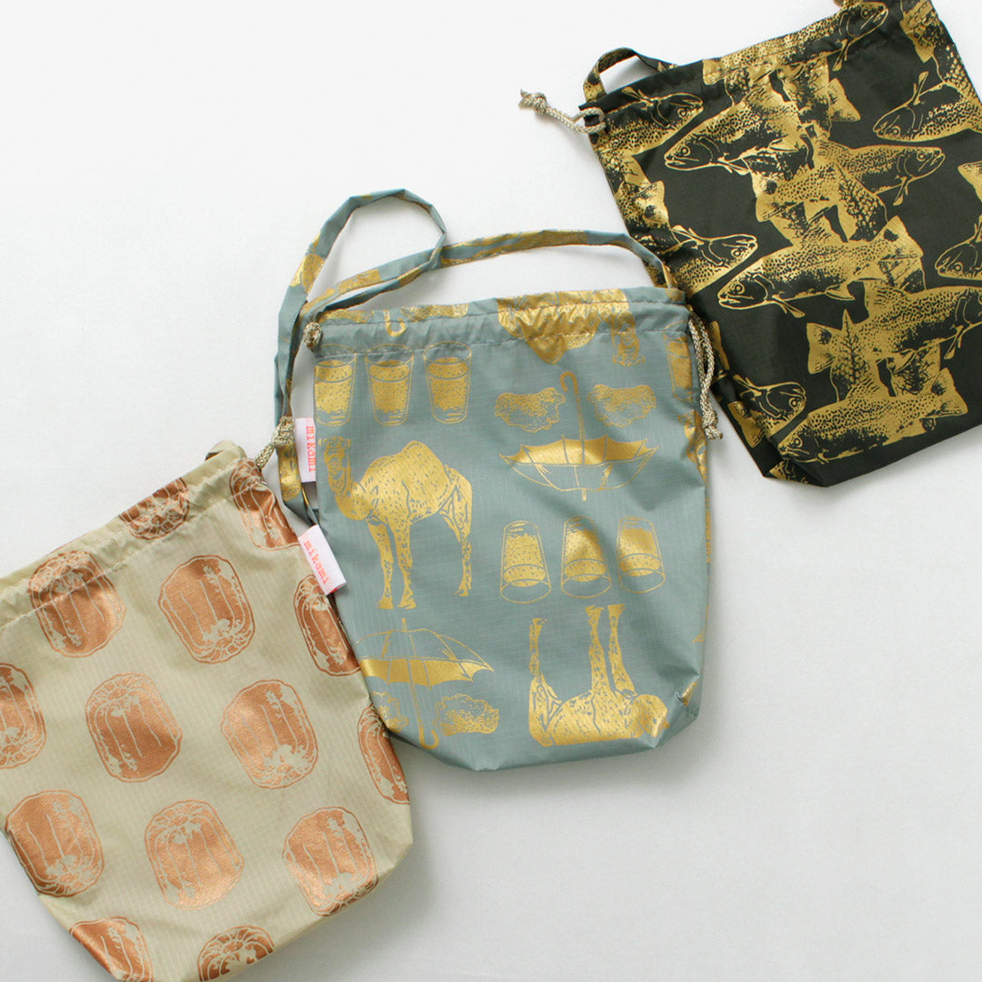 Bolso de hombro con lápiz nylon mikami / estampado