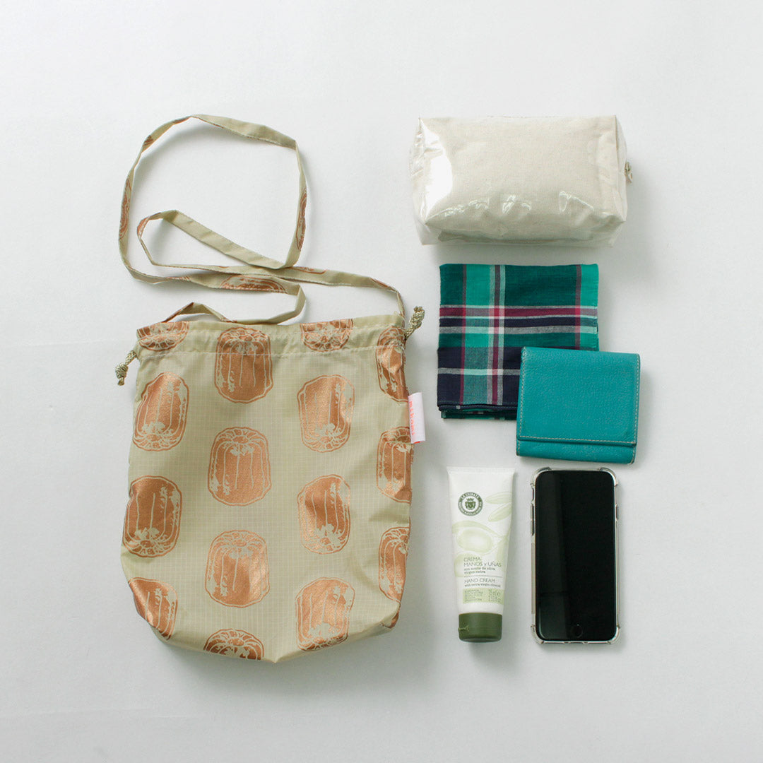 Bolso de hombro con lápiz nylon mikami / estampado