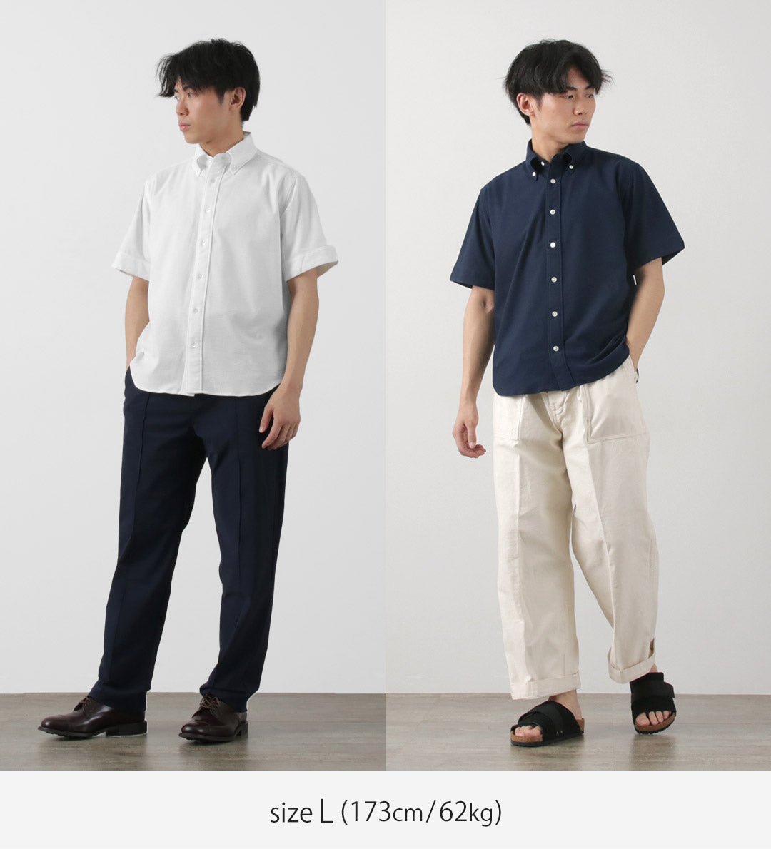 ROCOCO / Pique Short Sleeve Button Down Shirt