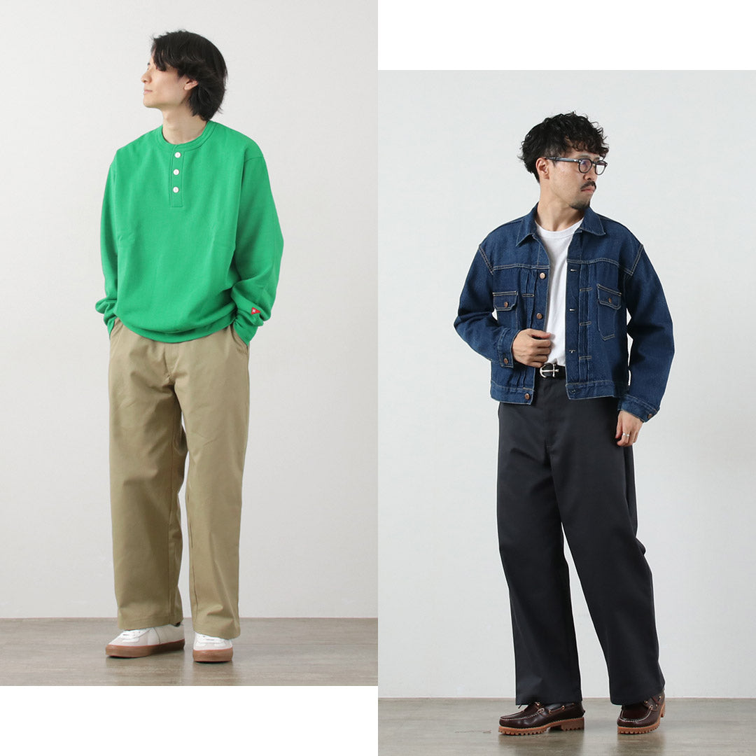 UNIVERSAL OVERALL / Heritage T/C Volume Trousers STONE CARVERE