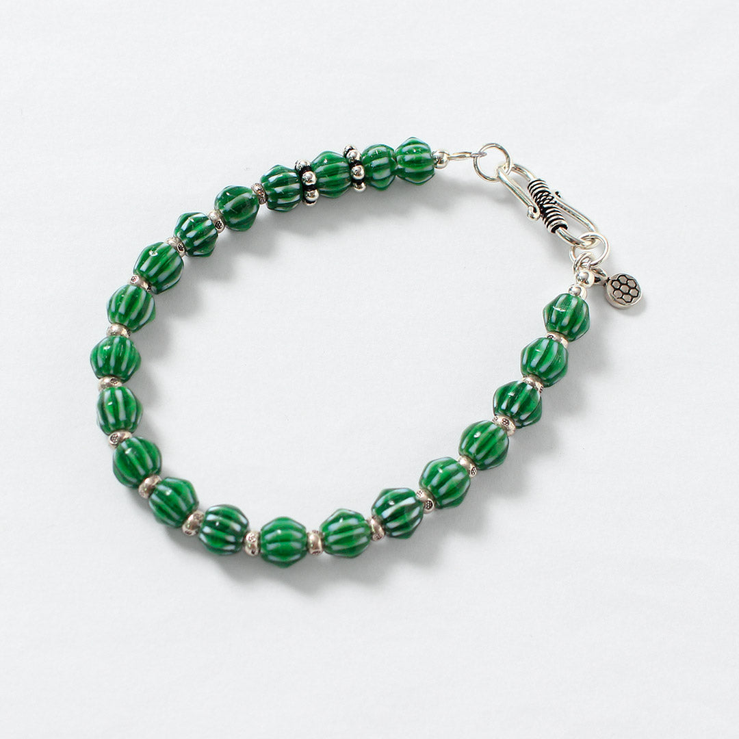 phaduA / Chevron Glass Bead Bracelet