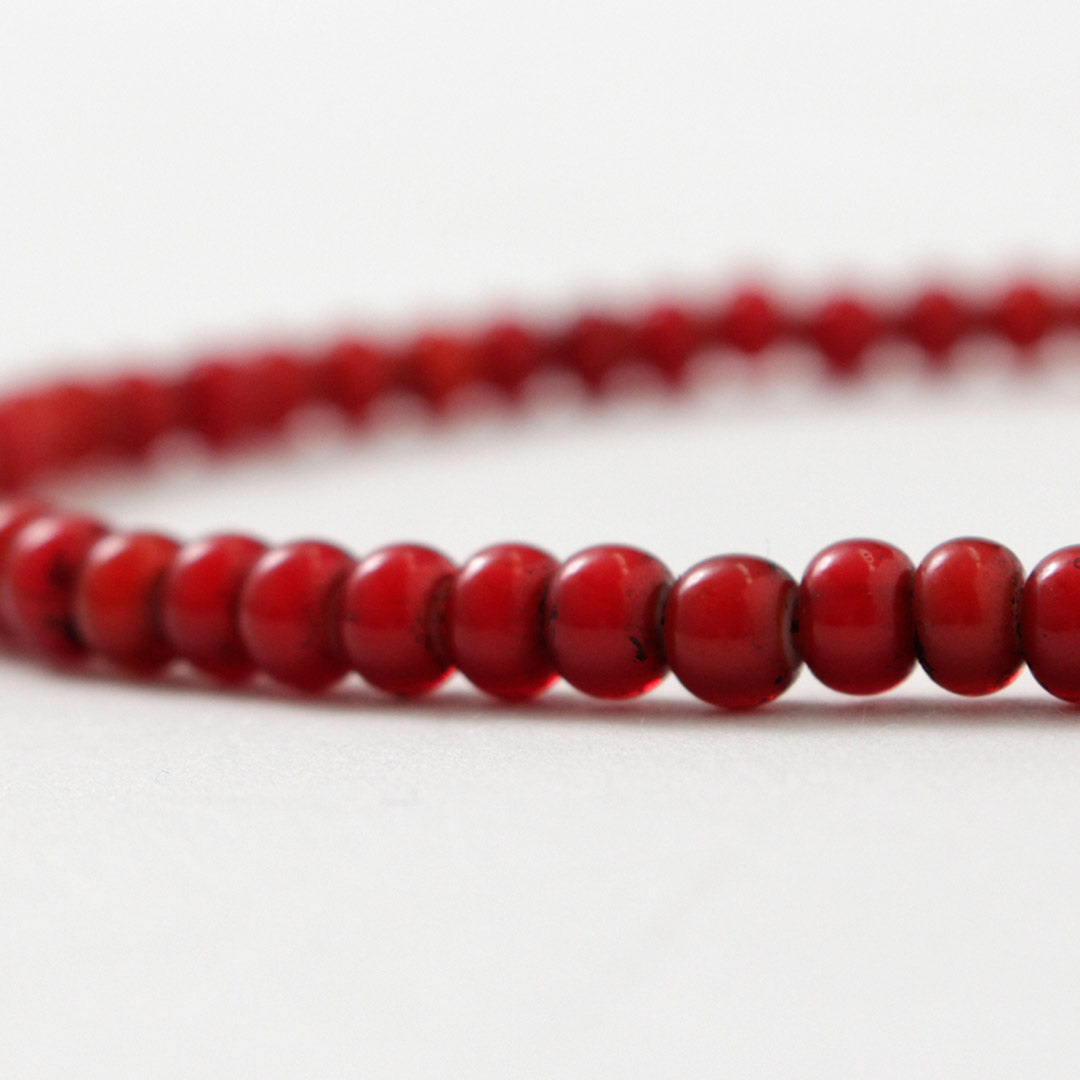 collier de perle en verre antique de coeur blanc / coeur blanc