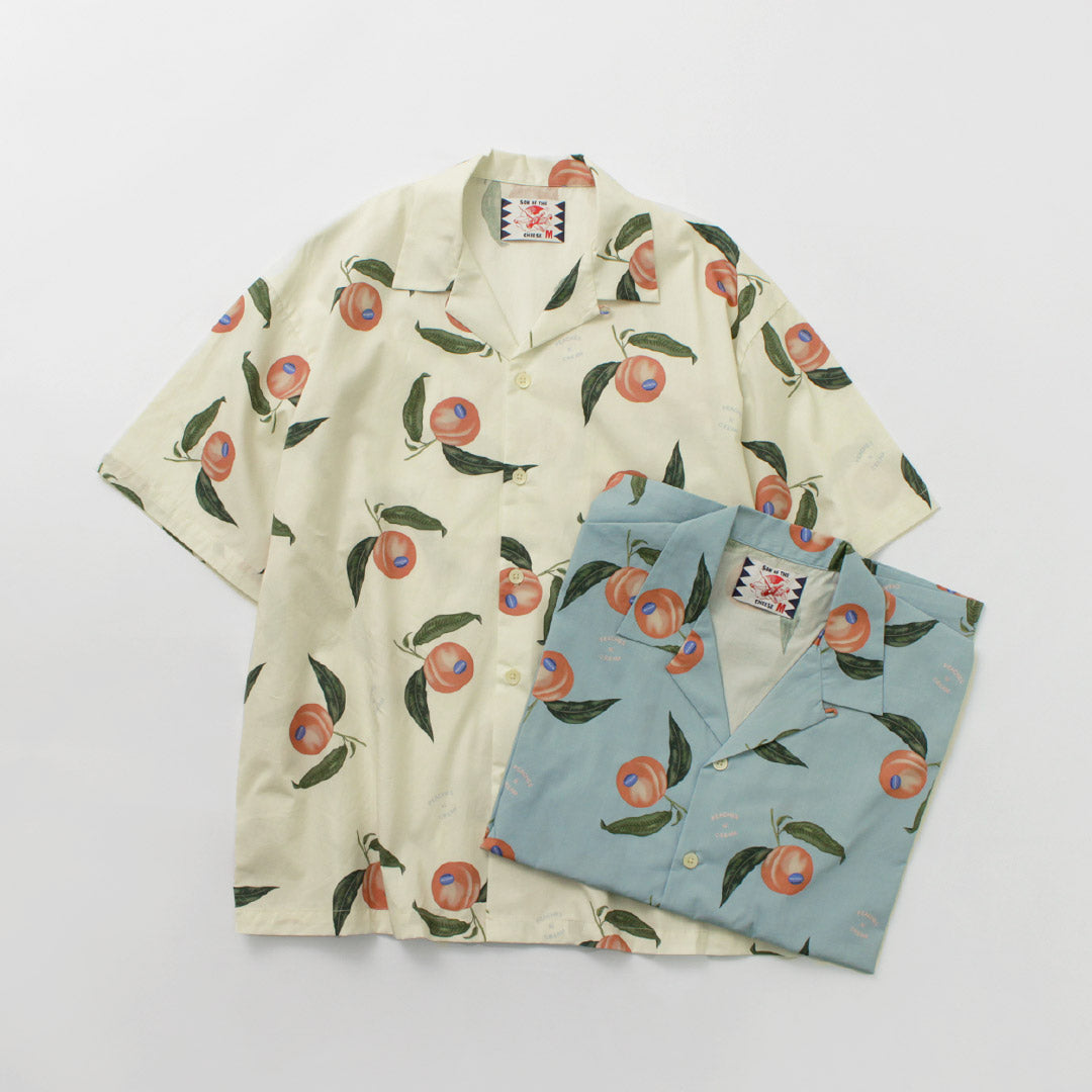 Hijo de la camisa de queso / duraznos y crema
