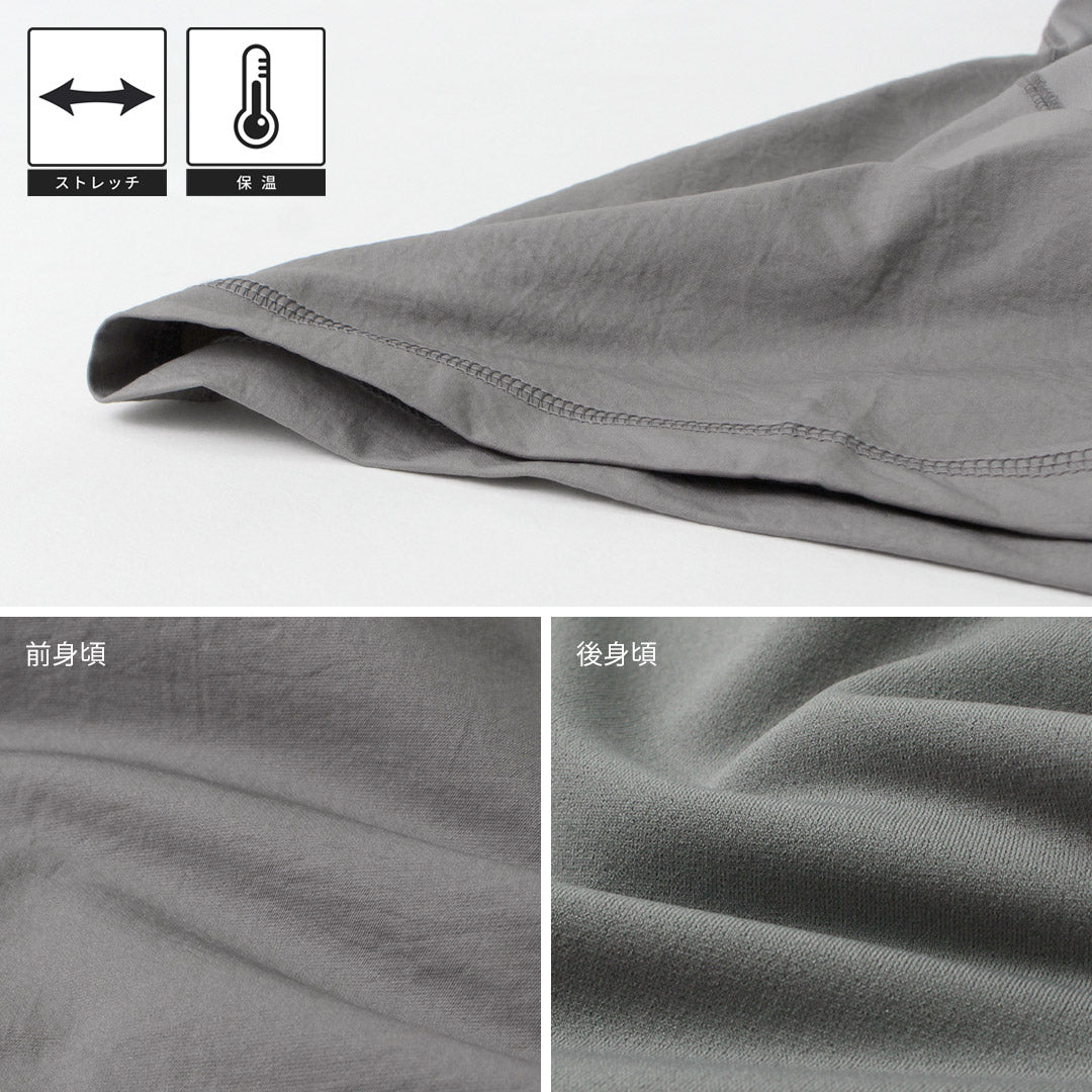 AND WANDER / Hybrid Warm Pocket Long Sleeve T-Shirt