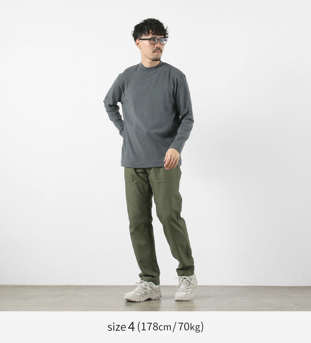 GICIPI / Delfino Crew Neck Basic Fit Long Sleeve Cut and Sewn