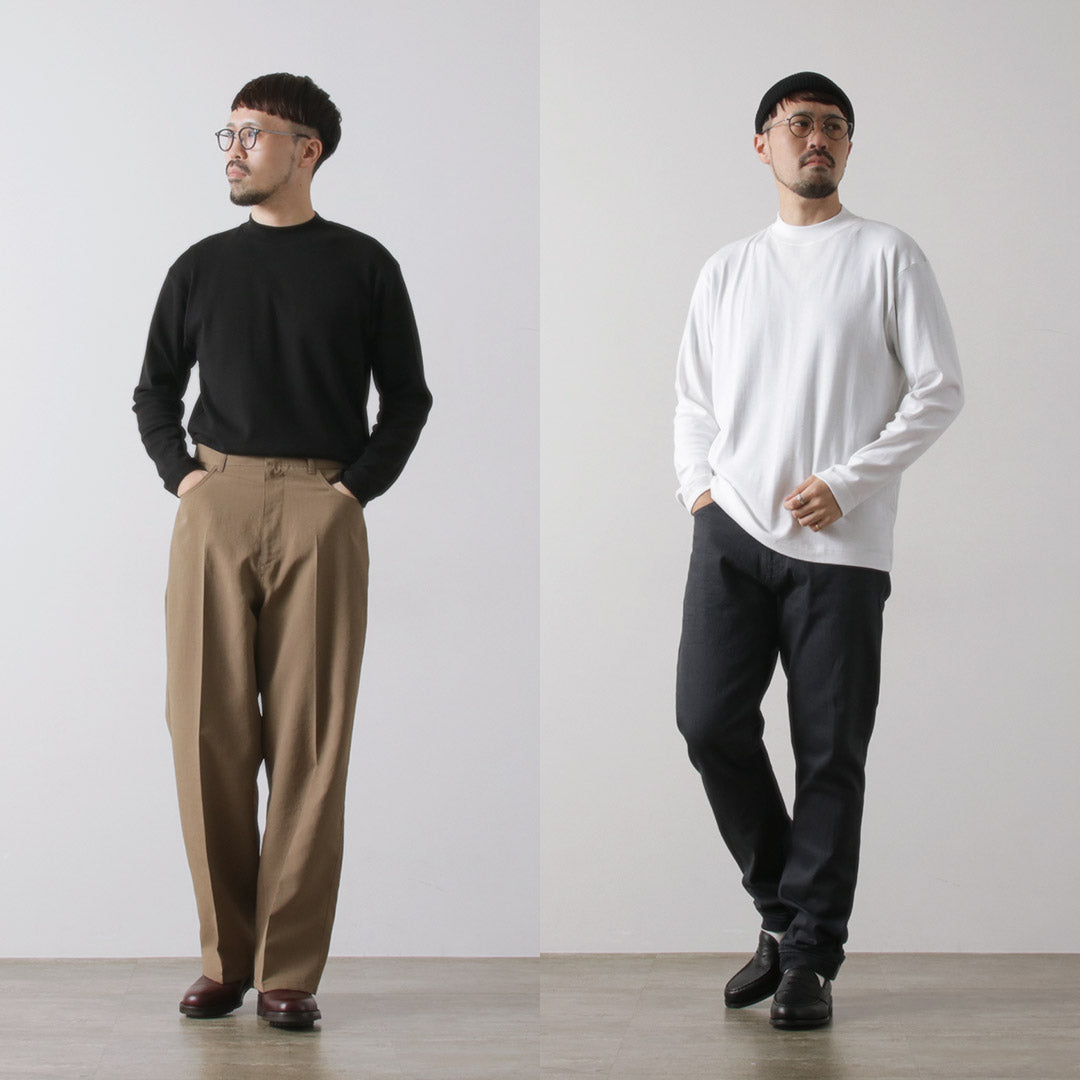GICIPI / Delfino Crew Neck Basic Fit Long Sleeve Cut and Sewn