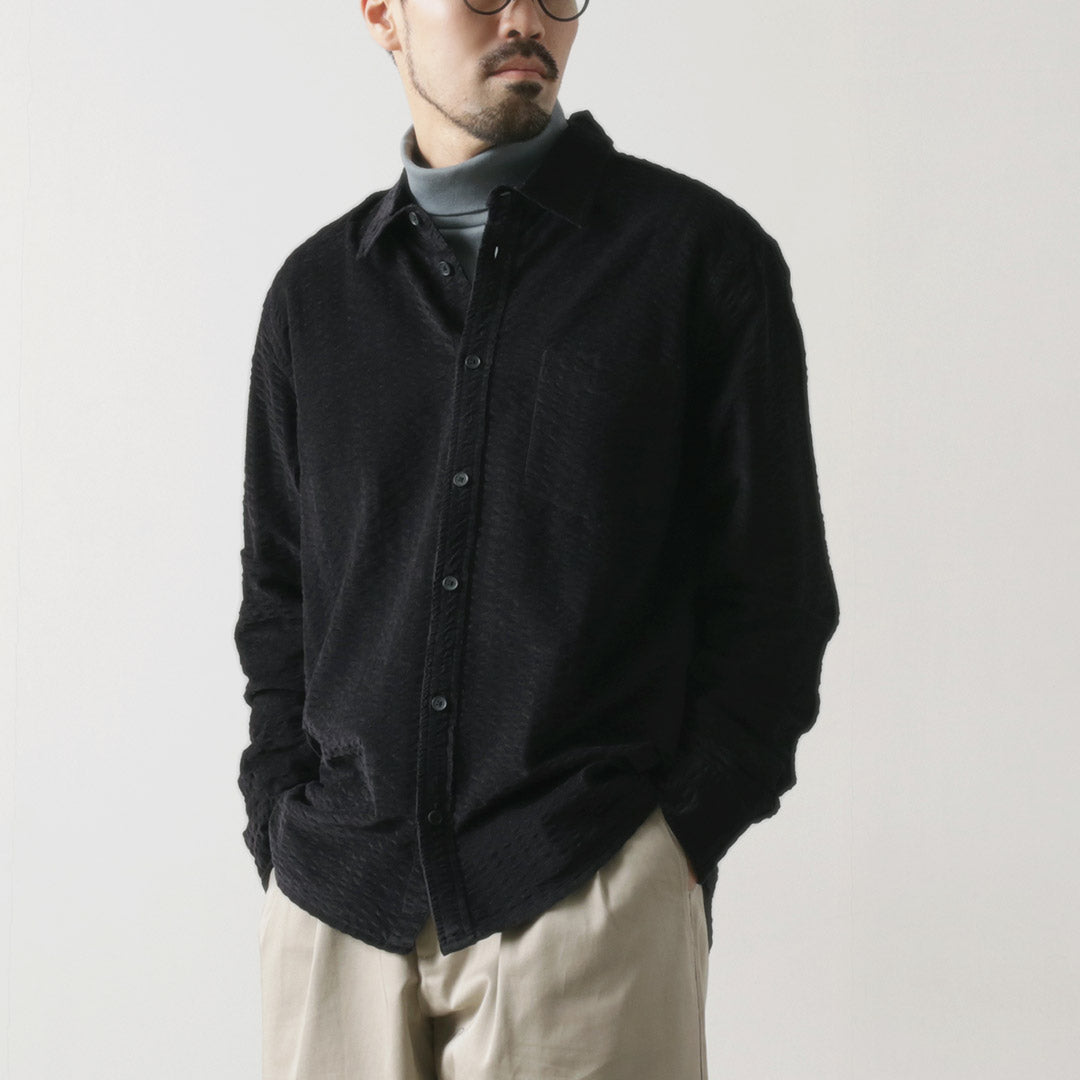 WAX LONDON / sherry-shirt seersucker cord